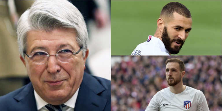 Presidenti i Atleticos ngatërron sulmuesin me Oblak: Benzema është portieri më i mirë në botë