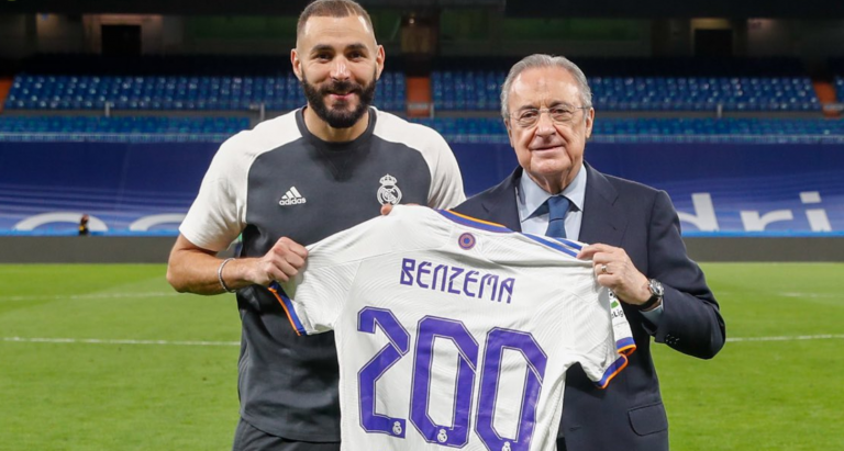 Benzema nderohet nga Perez pasi arrin 200 gola në La Liga