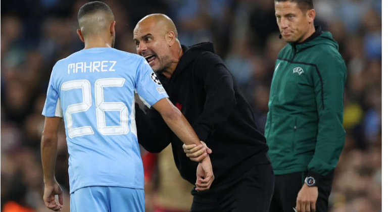 Guardiola flet për konfliktin që pati me Grealish dhe Mahrez gjatë lojës ndaj Leipzig