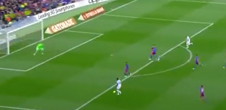Gol i bukur nga Alaba, Real Madrid në epërsi ndaj Barcelonës