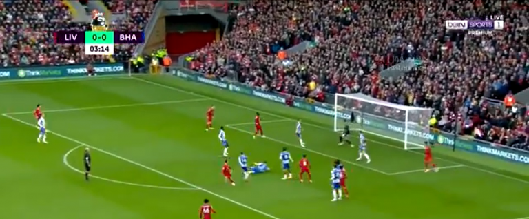 Liverpool në epërsi të hershme ndaj Brightonit (VIDO)