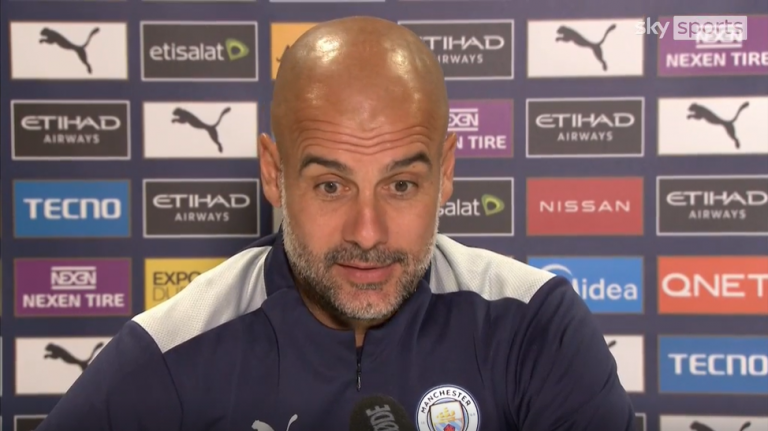 Pep ironizon me deklaratat e Sterling rreth largimit: Ata duhet të flasin në fushë