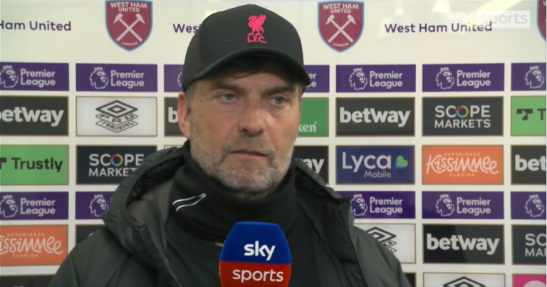 Klopp i frustruar me gjyqtarët pas humbjes ndaj West Ham