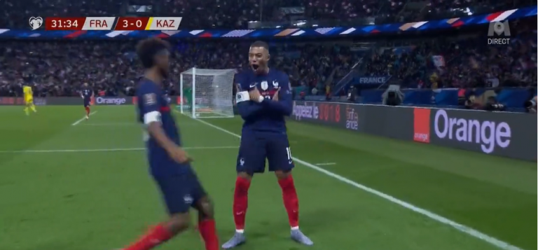 Mbappe realizon ‘hat-trick’ në pjesën e parë ndaj Kazakhstanit