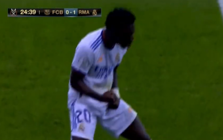 Super Vinicius, Real Madrid në epërsi ndaj Barcelonës