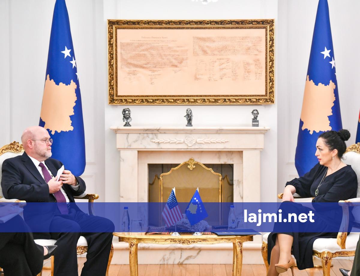 Osmani pret ambasadorët e SHBA  Gjermanisë dhe MB  Flasin për zhbllokimin e anëtarësimit të Kosovës në KiE
