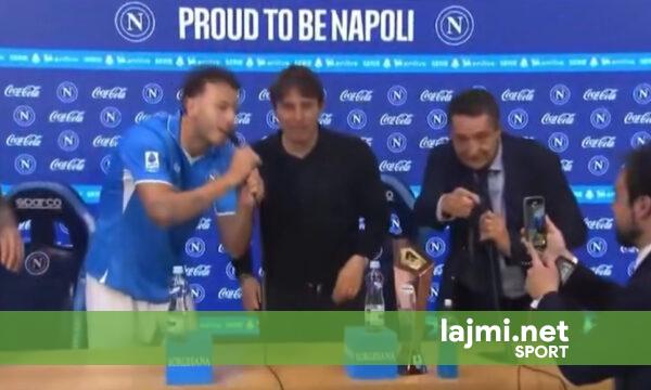 Rrahmani i jashtëzakonshëm e ndërprenë konferencën e Contes dhe bëhet viral në festën e Napolit