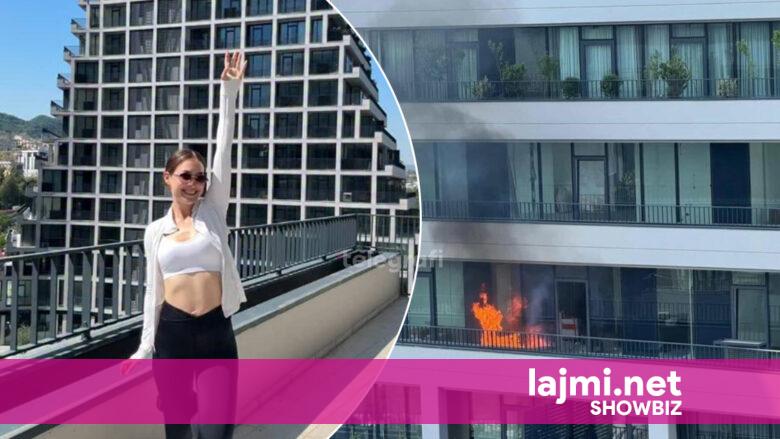 Pak kohë pasi njoftoi për blerjen, apartamenti luksoz i Françeska Muratit përfshihet nga flakët në Tiranë