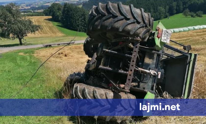 Rrokulliset traktori në Skënderaj  personi i lënduar jashtë rrezikut për jetë