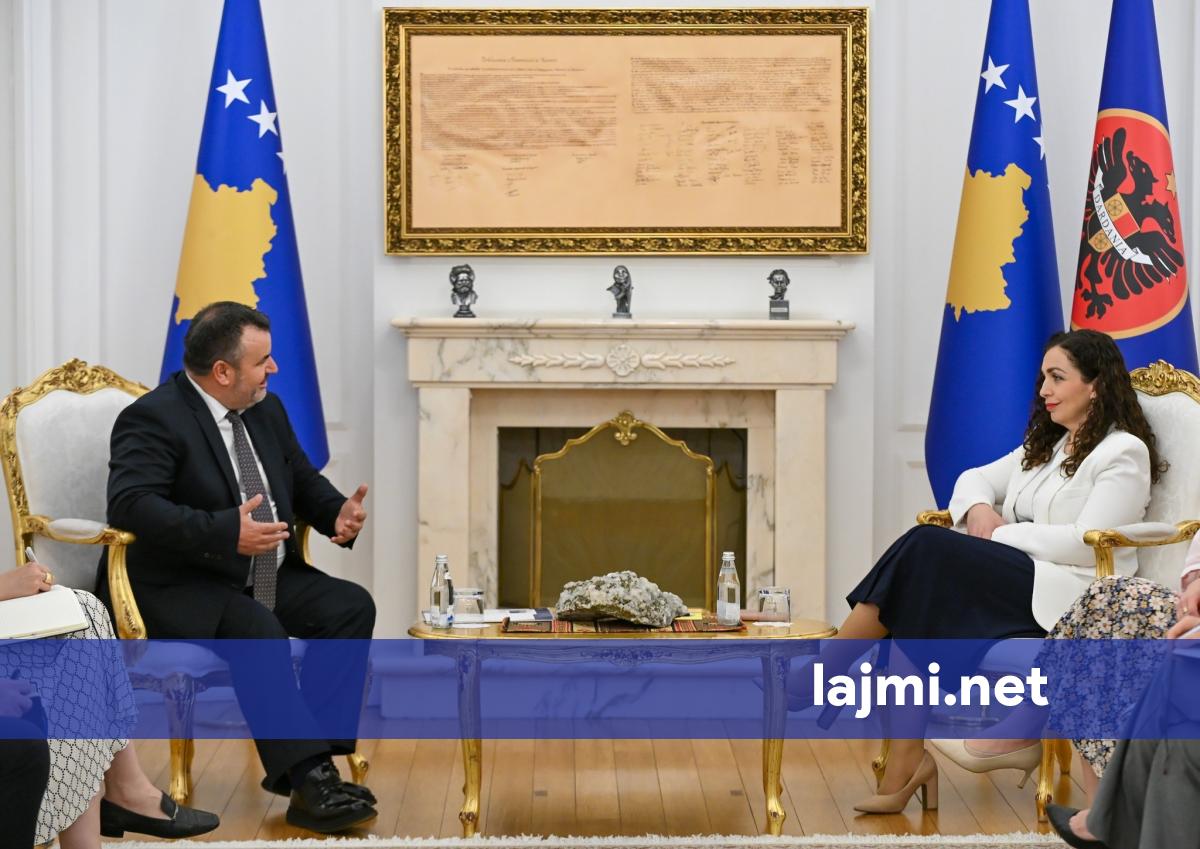 Presidentja Osmani priti në takim Avokatin e Popullit  Naim Qelaj   diskutojnë për gjendjen aktuale të të drejtave të njeriut