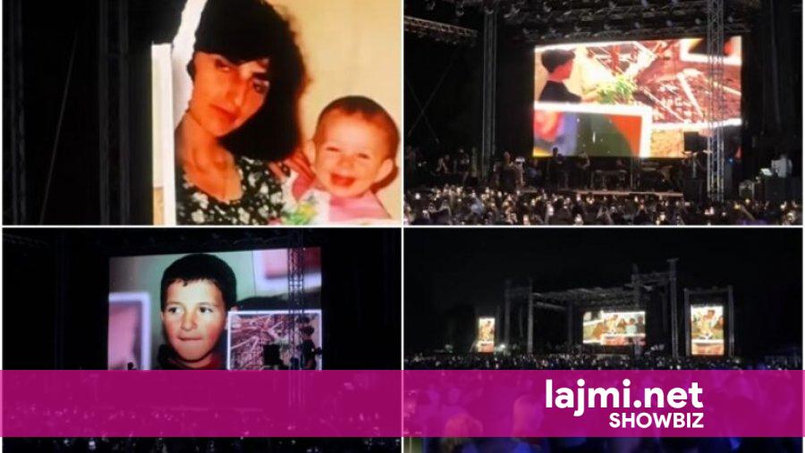 Yll Limani me fjalim prekës gjatë koncertit në Shkup, falënderoi familjen nga Gostivari që i strehoi gjatë luftës