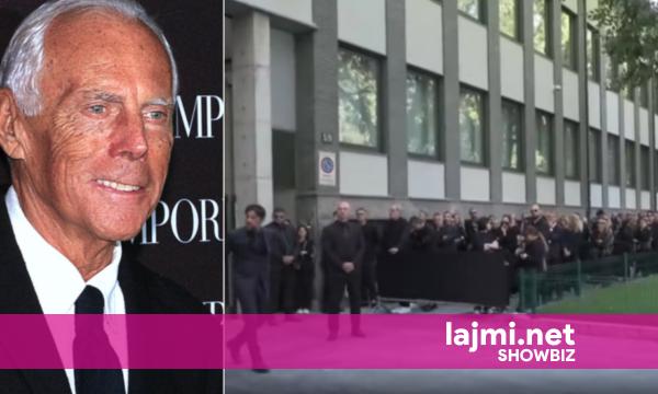 Funerali i Giorgio Armanit, qindra qytetarë presin radhën për t’i dhënë lamtumirën e fundit ikonës së modës