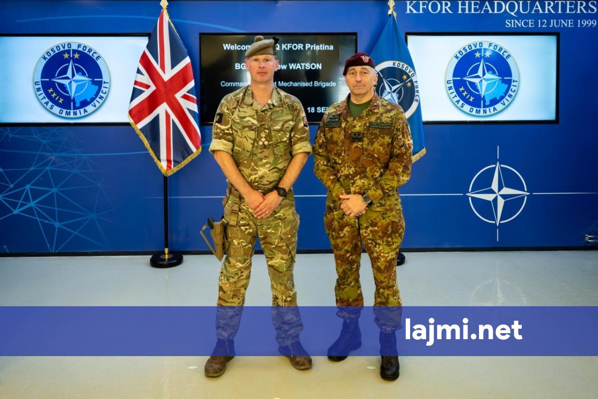 Barduani pret në takim komandantin britanik  diskutojnë sigurinë në Kosovë dhe rajon