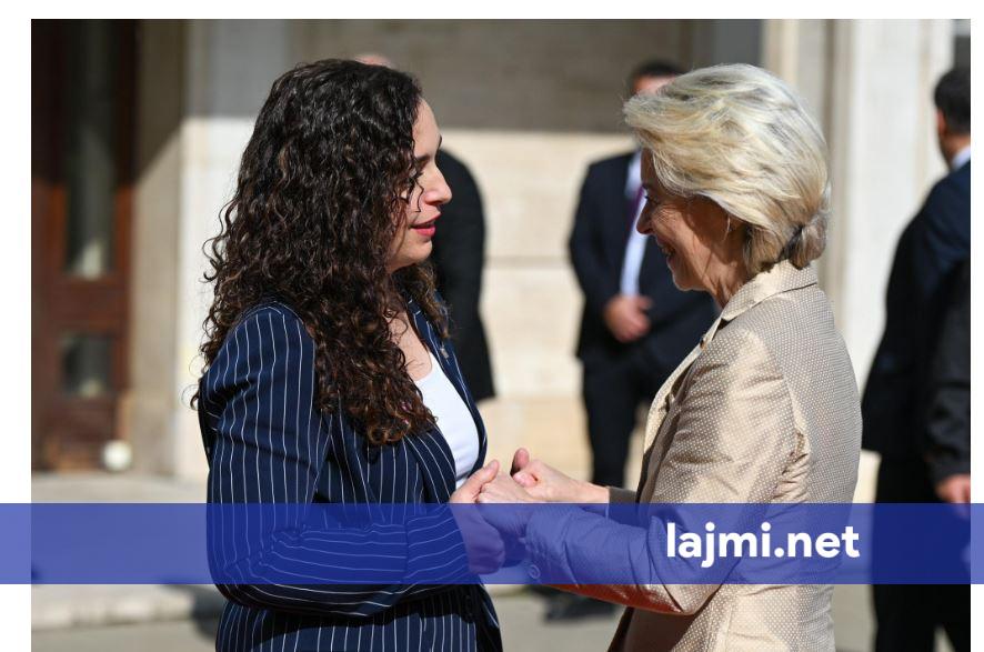Ursula von der Leyen përfundon takimet me krerët e shtetit në Kosovë  nuk deklarohet për media
