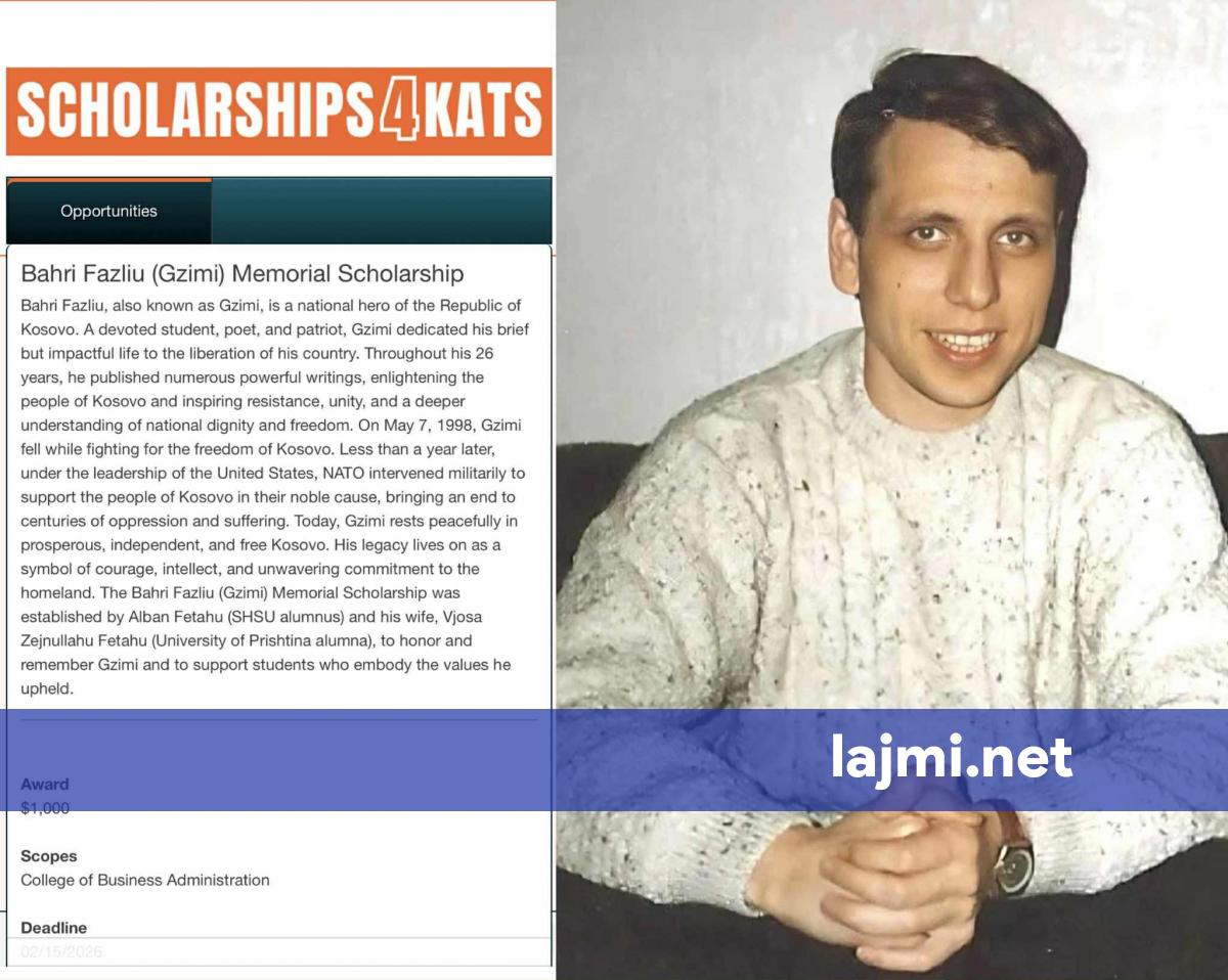Universiteti Shtetëror i Sam Houstonit në ShBA themelon bursë për nder të Heroit të Kosovës  Bahri Fazliu