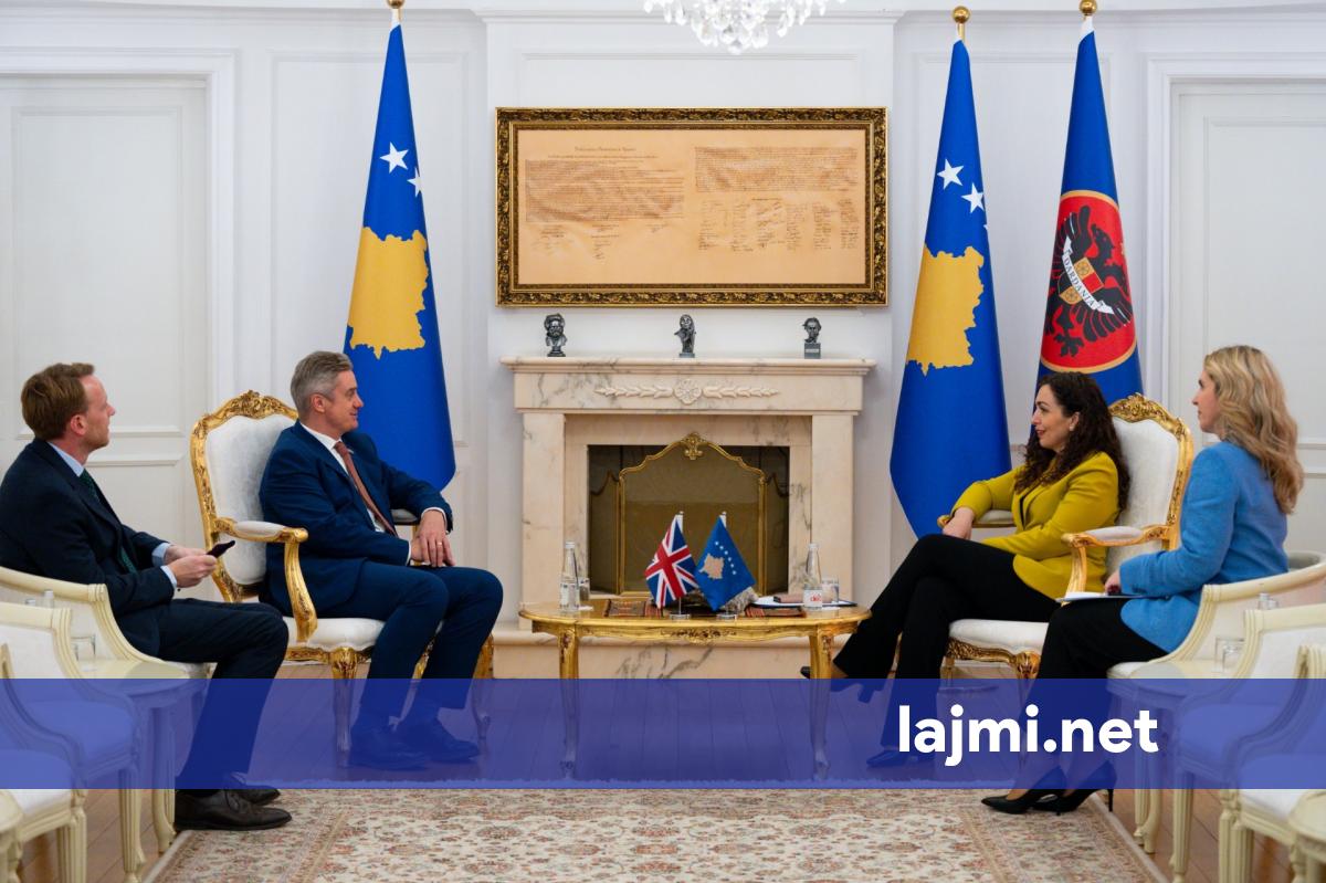 Osmani takon ambasadorin britanik  flasin për zhvillimet e fundit politike dhe të sigurisë në vend