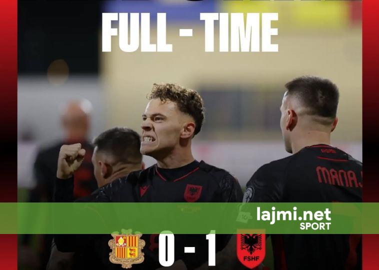 FITORE HISTORIKE   Shqipëria siguron vendin e dytë në grup  kualifikohet në  play off    ia bën  BYE BYE  Serbisë