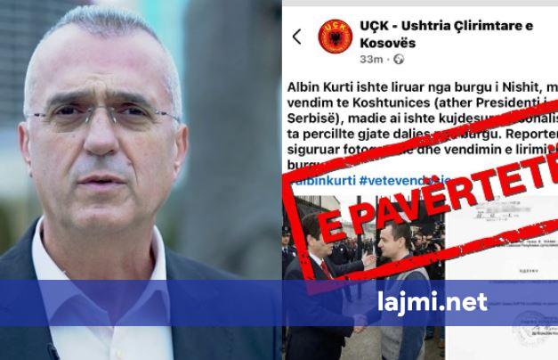 Enver Dugolli reagon ndaj postimit me fotografi të rreme ku përfshihet edhe Kurti  Po keqpërdoret emblema e UÇK së