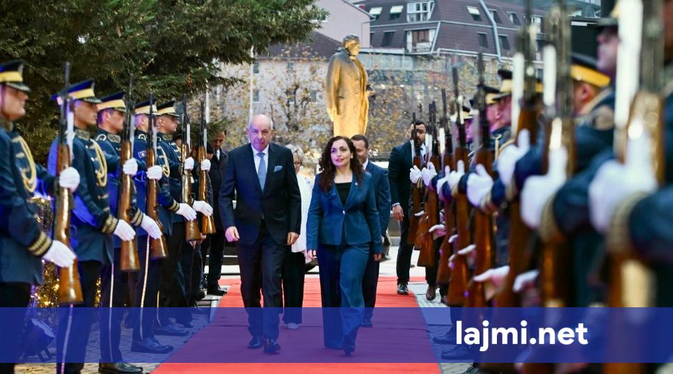 Presidenti i Hungarisë nis vizitën e parë zyrtare në Kosovë  Osmani i kërkon ndihmë për heqjen e masave