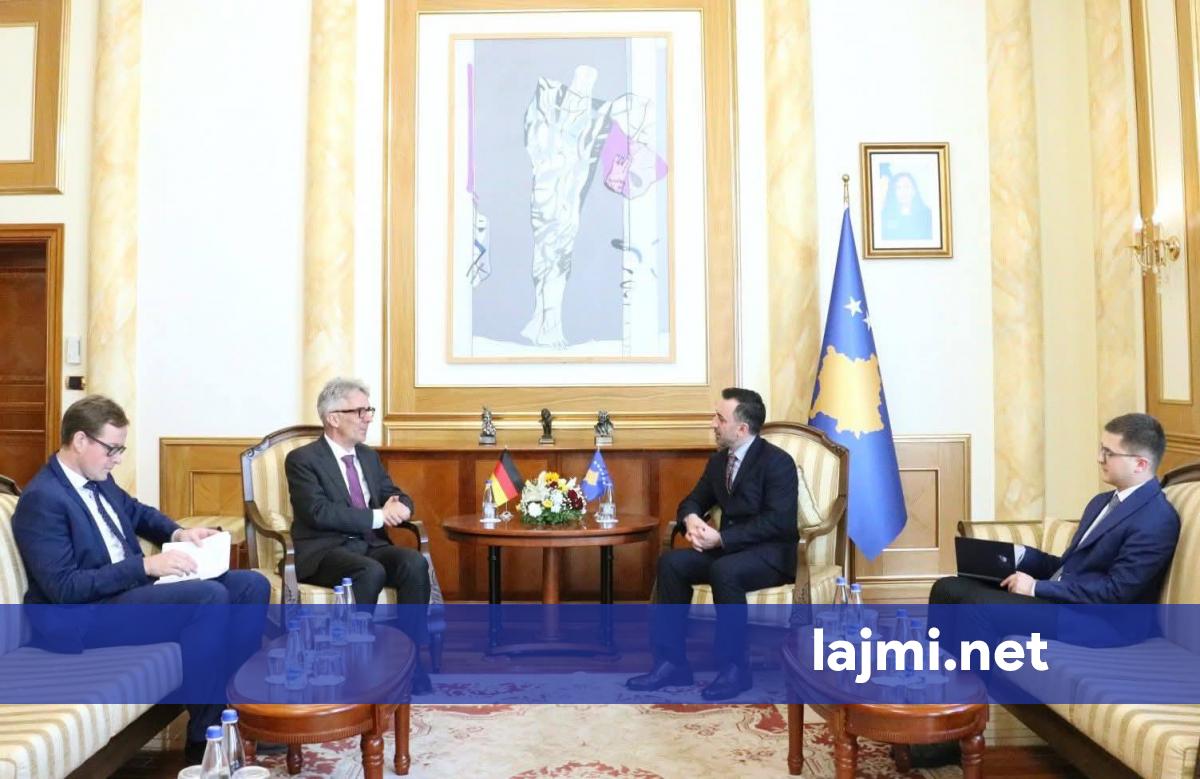 Basha takohet me ambasadorin e Gjermanisë  i thotë se masat ndaj Kosovës duhet të hiqen menjëherë