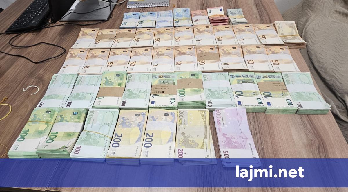 Ndalohet një veturë në Han të Elezit  i sekuestrohen rreth 300 mijë euro të padeklaruara