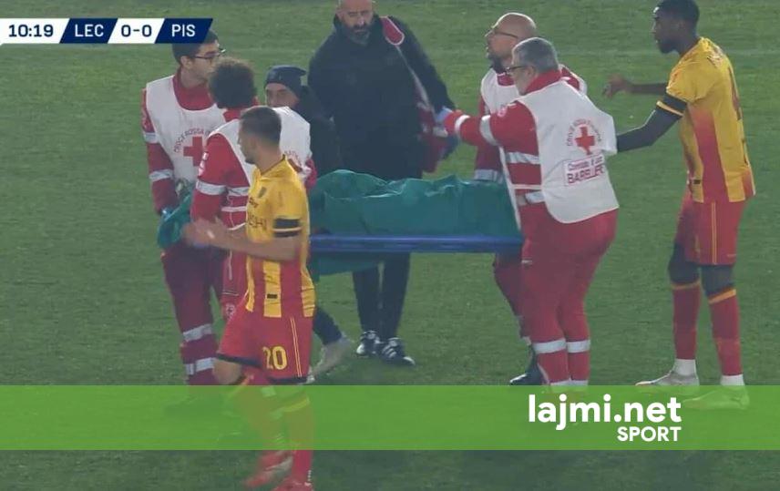 Medon Berisha lëndohet pas 10 minutash  mund të jetë dëmtim serioz
