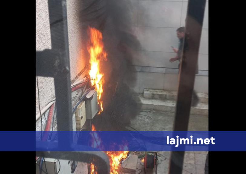 Kuvendi i Shqipërisë në kaos  merr flakë fibra e transmetimit  ndërpritet sinjali për mediat