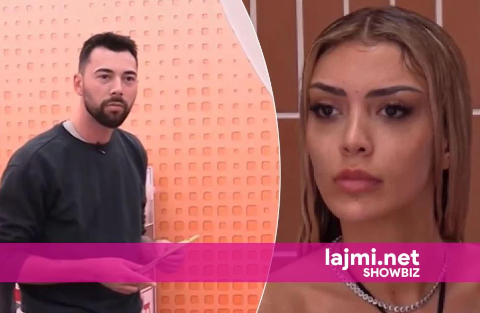  Më lër të lahem pashë Zotin   Angelo tenton të këndojë për Brikenën ndërsa ajo bën dush