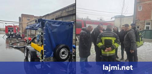 AME inspekton zonat e përmbytura në Mitrovicë  gjendja vlerësohet stabile