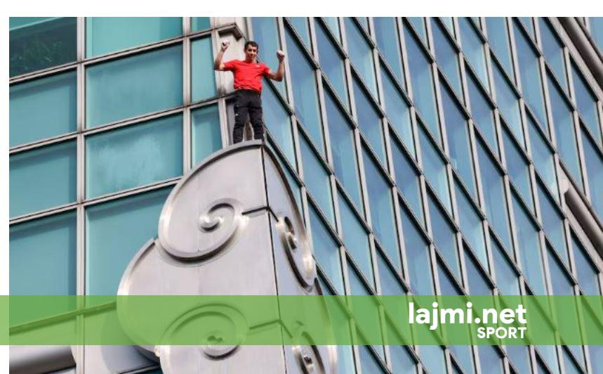 Alpinisti amerikan ngjitet pa litarë në ndërtesën më të lartë të Tajvanit