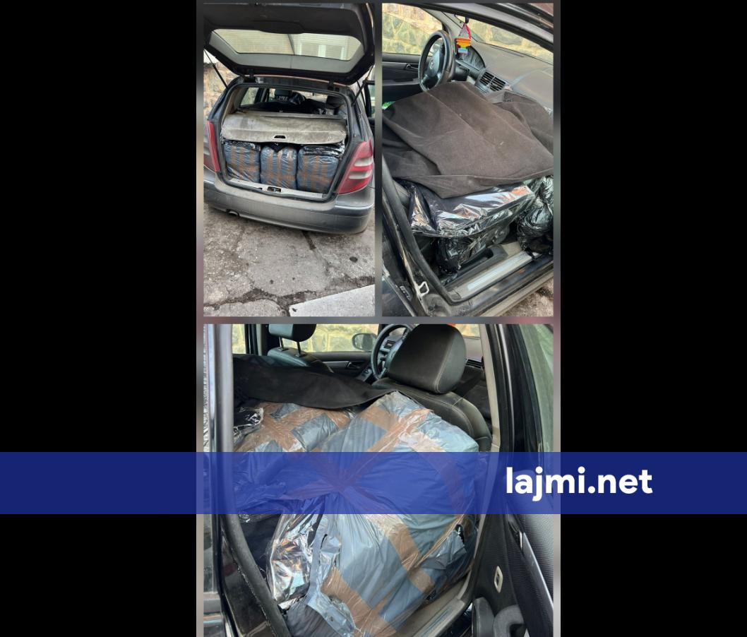 Ndalohet një automjet në Mitrovicë të Veriut  po kontrabandonte një sasi pantallona