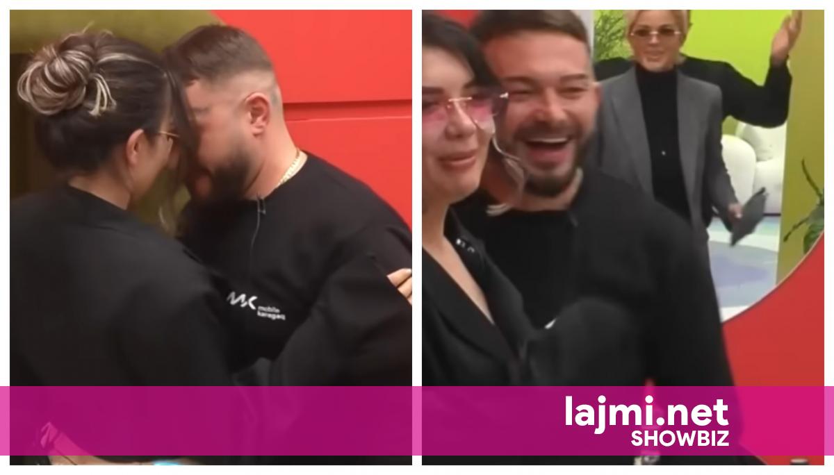 Alba e Limi përpiqen të vallëzojnë   ish i  i tij tenton të prish momentin duke qeshur me ta