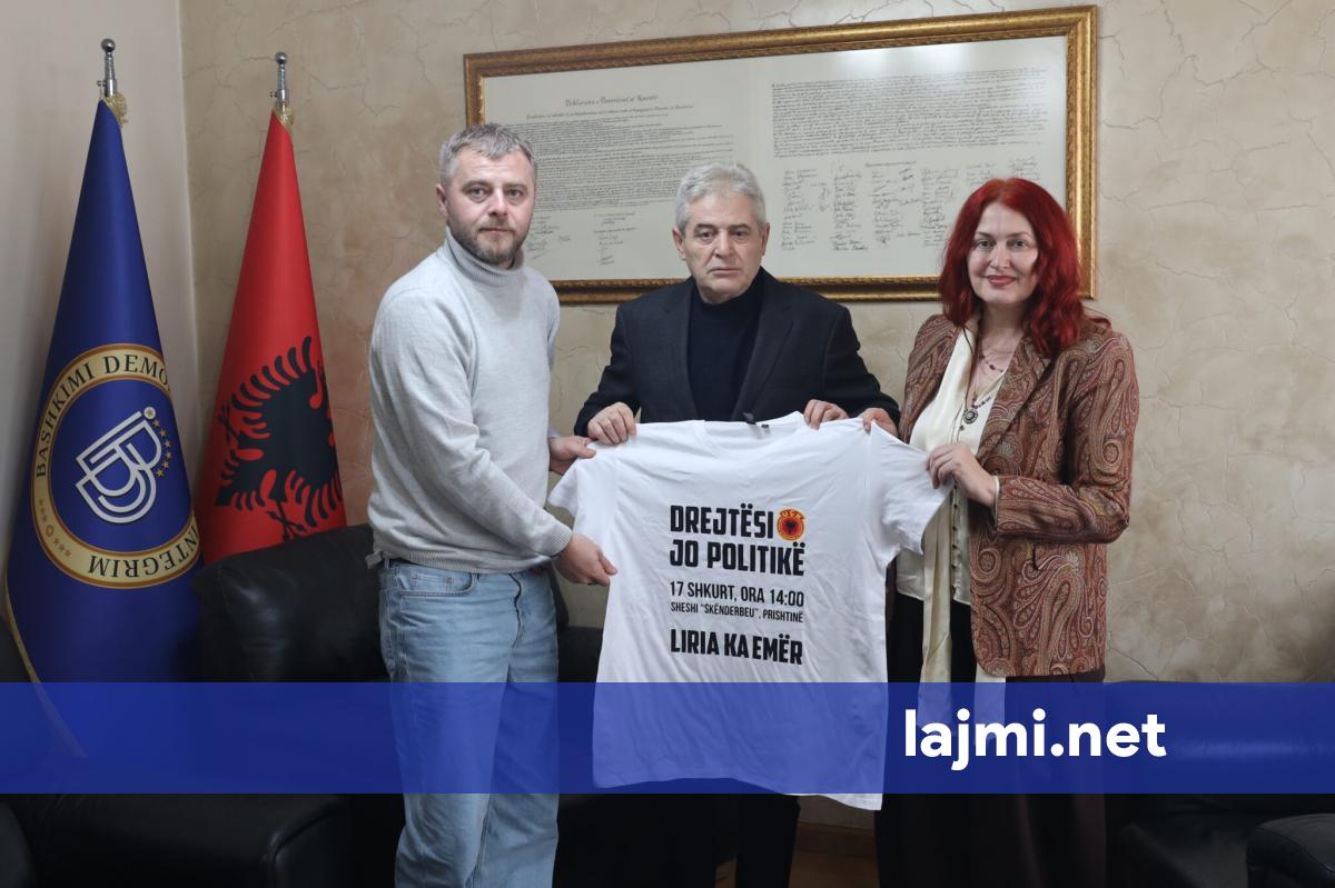  Liria ka Emër  merr mbështetje nga Ali Ahmeti  për marshin  Drejtësi  jo politikë 