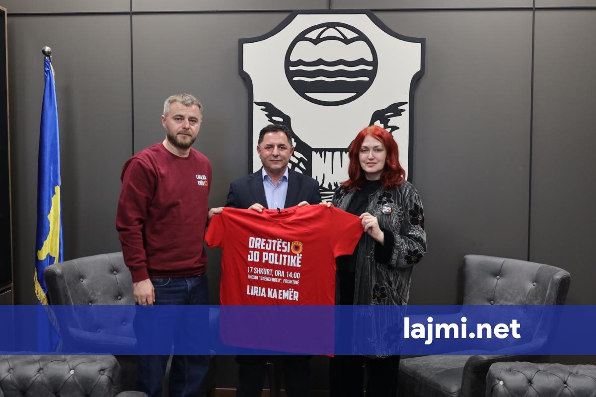 Përfaqësuesit e  Liria ka Emër  priten nga kryetari i Malishevës  marrin mbështetje për Marshin  Drejtësi  jo politikë  më 17 shkurt