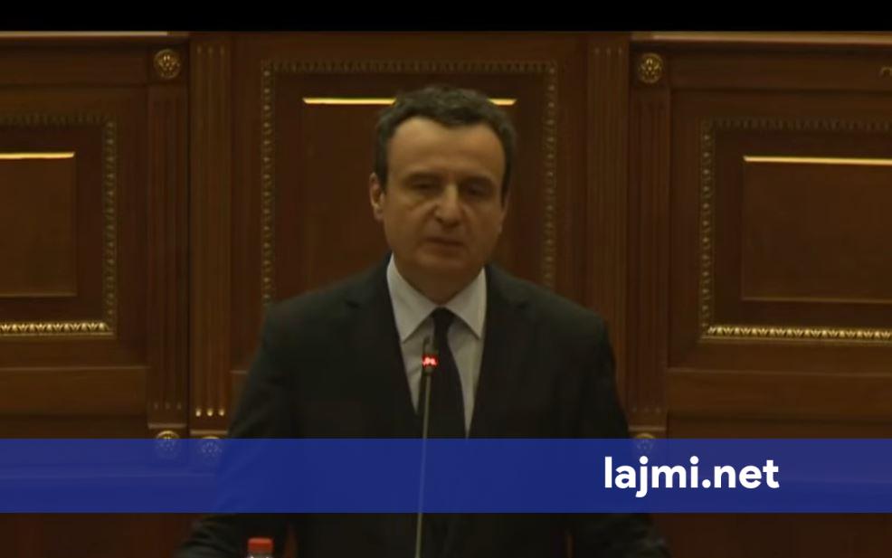 Kurti paraqet programin qeverisës  Çerdhe e gjimnaze të reja  investime mbi 1 miliard euro dhe reforma në shëndetësi e bujqësi