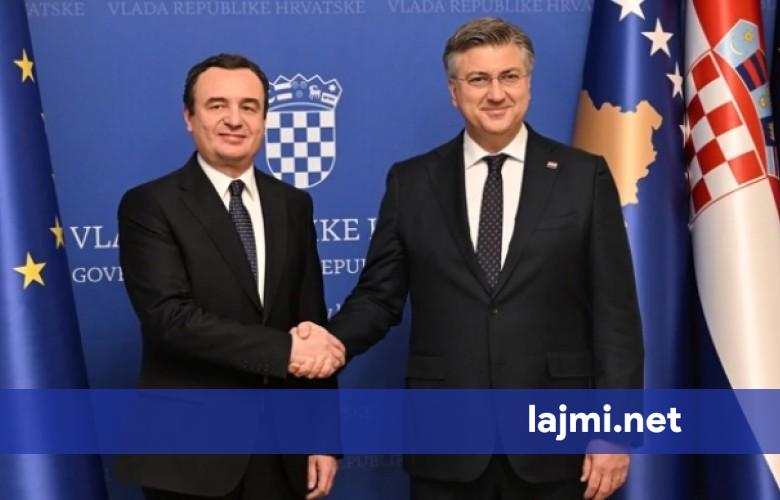 Kryeministri kroat uron Kurtin  Mbetemi një mbështetëse e fortë e rrugës evropiane të Kosovës