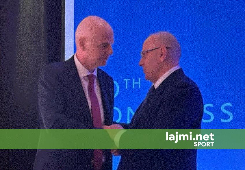 Ademi takon presidentin e FIFA s  Gianni Infantino