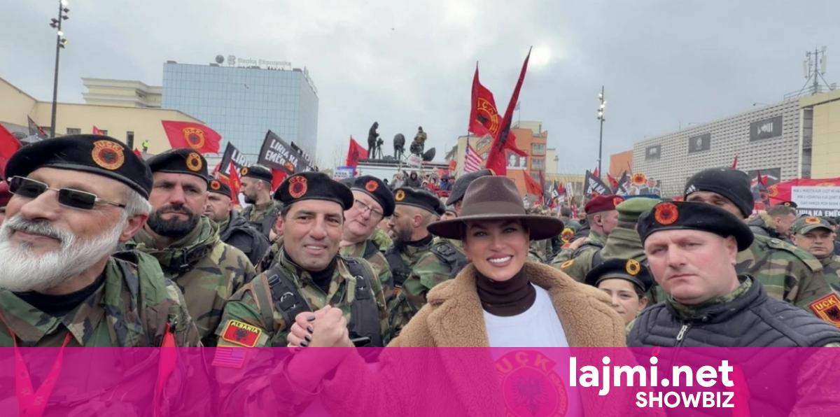 Leonora Jakupi publikon fotografi nga protesta për ish krerët e UÇK së