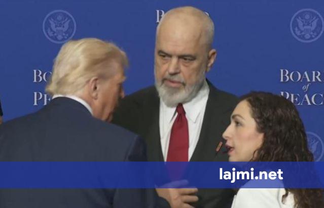 Trump takon Ramën dhe Osmanin pas mbledhjes së  Bordit të Paqes    bisedon pak minuta me ta