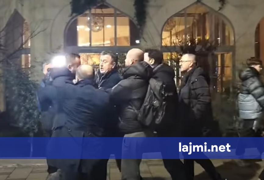 Flamur Noka përplaset fizikisht me efektivët e policisë