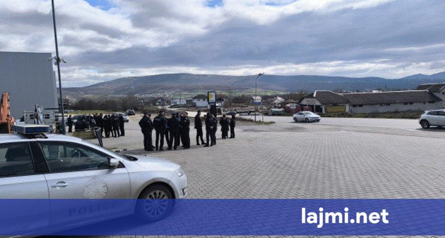 Para protestës në Grabanicë të Klinës shihet numër i madh i policëve