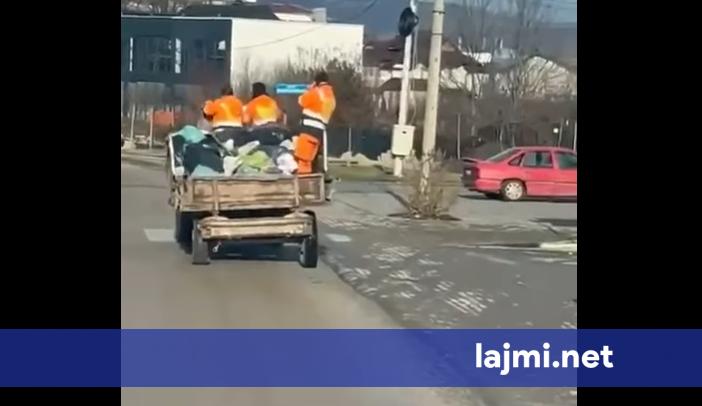 Punëtorët e  Pastrimit  në Drenas me mjet pune teknikisht të parregullt  reagon Lladrovci  Kjo nuk lejohet  presim masa disiplinore