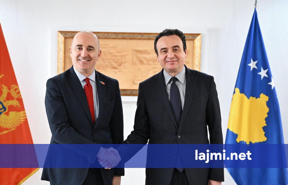 Kurti takon Ambasadorin e Malit të Zi  diskutojnë për zhvillimet politike dhe bashkëpunimin