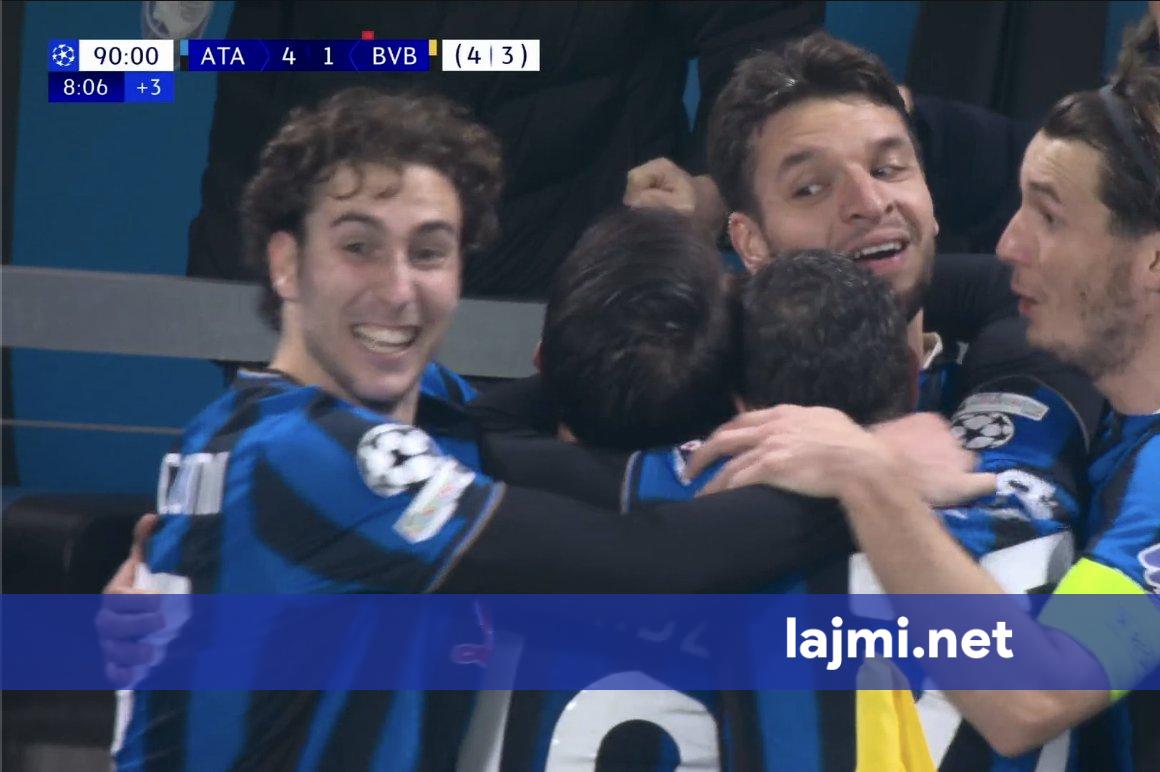 Atalanta shënon në fund të ndeshjes dhe siguron kalimin tutje në Ligën e Kampionëve