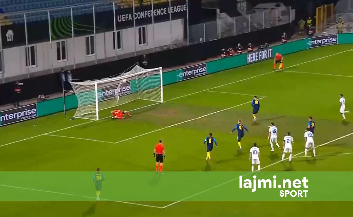 Celje shënon golin e tretë në fund të pjesës së parë  Drita me shumë pak gjasa për kualifikim