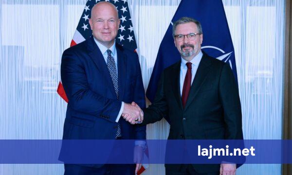 Ambasadori i SHBA ve në NATO pas takimit me Bajramin  Diskutuam për bashkëpunimin e fortë mes KFOR it dhe Kosovës