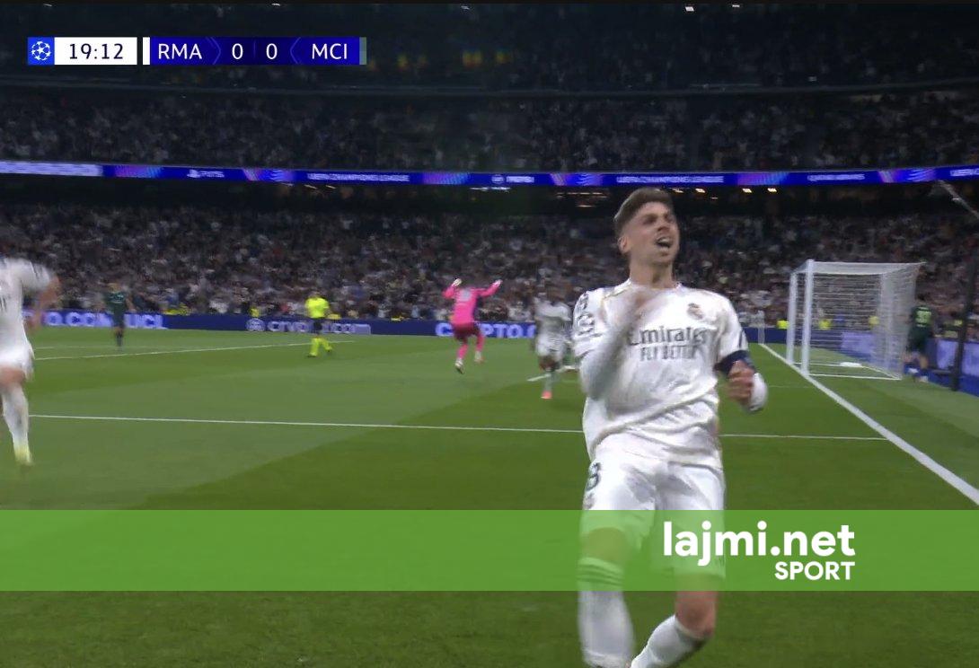 Reali nuk ndalet  Valverde i shënon herët Man Cityt