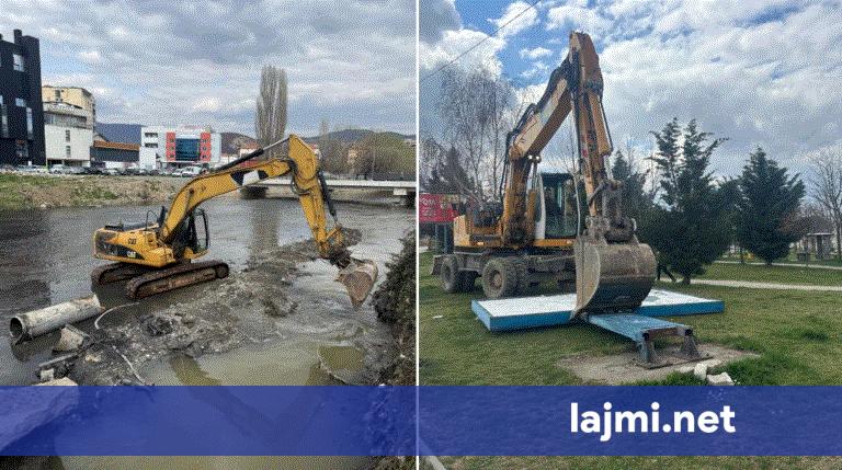 Aksione për largimin e pllakateve pa leje dhe nisje të punimeve për pastrimin e Kejit të Ibrit