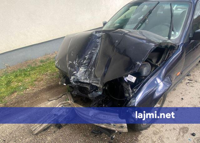 Pamja nga aksidenti që ndodhi sot në Cerovikë të Klinës