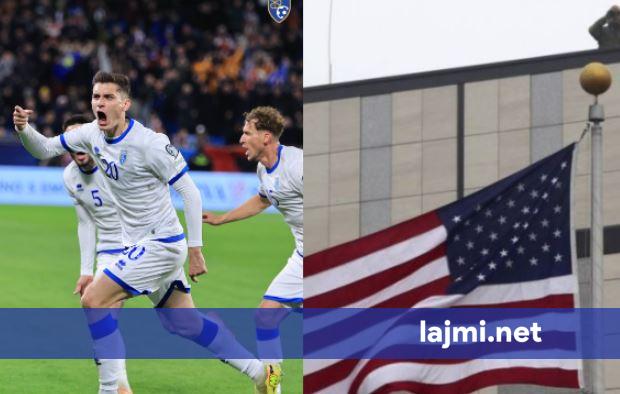 Ambasada amerikane uron Kosovën për fitoren historike ndaj Sllovakisë